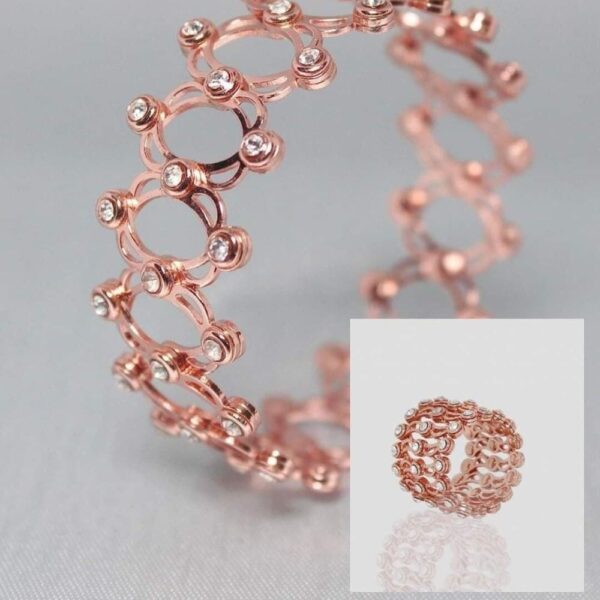 New Magic Foldable Ring Bracelet for Woman Metal Zircon Bangle Bracelet  Wristband Bangles Bracelets Fashion Gift Party Jewelry - AliExpress